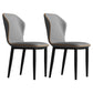 Metal Modern Contemporary Indoor-Outdoor Chair Wingback Side Chair Dark Gray Set of 2 Clearhalo 'Dining Chairs' 'Dining Tables & Seating' 'dining_chair' 'Furniture' 'furniture_dining_chair' 'Kitchen & Dining Furniture' 4809388