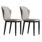 Metal Modern Contemporary Indoor-Outdoor Chair Wingback Side Chair Light Gray Set of 2 Clearhalo 'Dining Chairs' 'Dining Tables & Seating' 'dining_chair' 'Furniture' 'furniture_dining_chair' 'Kitchen & Dining Furniture' 4809394