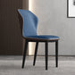 Metal Modern Contemporary Indoor-Outdoor Chair Wingback Side Chair Blue 1 Piece Clearhalo 'Dining Chairs' 'Dining Tables & Seating' 'dining_chair' 'Furniture' 'furniture_dining_chair' 'Kitchen & Dining Furniture' 4809404