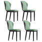 Metal Modern Contemporary Indoor-Outdoor Chair Wingback Side Chair Gray-Green Set of 4 Clearhalo 'Dining Chairs' 'Dining Tables & Seating' 'dining_chair' 'Furniture' 'furniture_dining_chair' 'Kitchen & Dining Furniture' 4809414