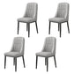 Modern Style Parsons Chair PU Leather Chairs for Dining Room Grey 4 Piece Set Black Clearhalo 'Dining Chairs' 'Dining Tables & Seating' 'dining_chair' 'furn' 'furn_dining_chair' 'Furniture' 'furniture_dining_chair' 'Kitchen & Dining Furniture' 4809522