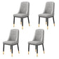 Modern Style Parsons Chair PU Leather Chairs for Dining Room Grey 4 Piece Set Brass Gold Clearhalo 'Dining Chairs' 'Dining Tables & Seating' 'dining_chair' 'furn' 'furn_dining_chair' 'Furniture' 'furniture_dining_chair' 'Kitchen & Dining Furniture' 4809524