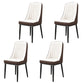 Modern Style Parsons Chair PU Leather Chairs for Dining Room White 4 Piece Set Black Clearhalo 'Dining Chairs' 'Dining Tables & Seating' 'dining_chair' 'furn' 'furn_dining_chair' 'Furniture' 'furniture_dining_chair' 'Kitchen & Dining Furniture' 4809525