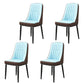 Modern Style Parsons Chair PU Leather Chairs for Dining Room Blue 4 Piece Set Black Clearhalo 'Dining Chairs' 'Dining Tables & Seating' 'dining_chair' 'furn' 'furn_dining_chair' 'Furniture' 'furniture_dining_chair' 'Kitchen & Dining Furniture' 4809531
