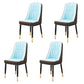 Modern Style Parsons Chair PU Leather Chairs for Dining Room Blue 4 Piece Set Brass Gold Clearhalo 'Dining Chairs' 'Dining Tables & Seating' 'dining_chair' 'furn' 'furn_dining_chair' 'Furniture' 'furniture_dining_chair' 'Kitchen & Dining Furniture' 4809532