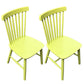 Glam Rubberwood Dining Room Chair Slat Back Side Chair (Set of 2) Light Green 2 Piece Set Clearhalo 'Dining Chairs' 'Dining Tables & Seating' 'dining_chair' 'furn' 'furn_dining_chair' 'Furniture' 'furniture_dining_chair' 'Kitchen & Dining Furniture' 4809548