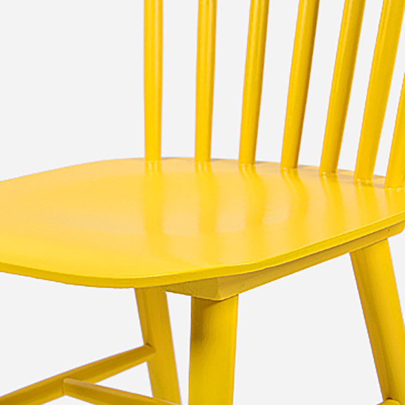 Glam Rubberwood Dining Room Chair Slat Back Side Chair (Set of 2) Clearhalo 'Dining Chairs' 'Dining Tables & Seating' 'dining_chair' 'furn' 'furn_dining_chair' 'Furniture' 'furniture_dining_chair' 'Kitchen & Dining Furniture' 4809553