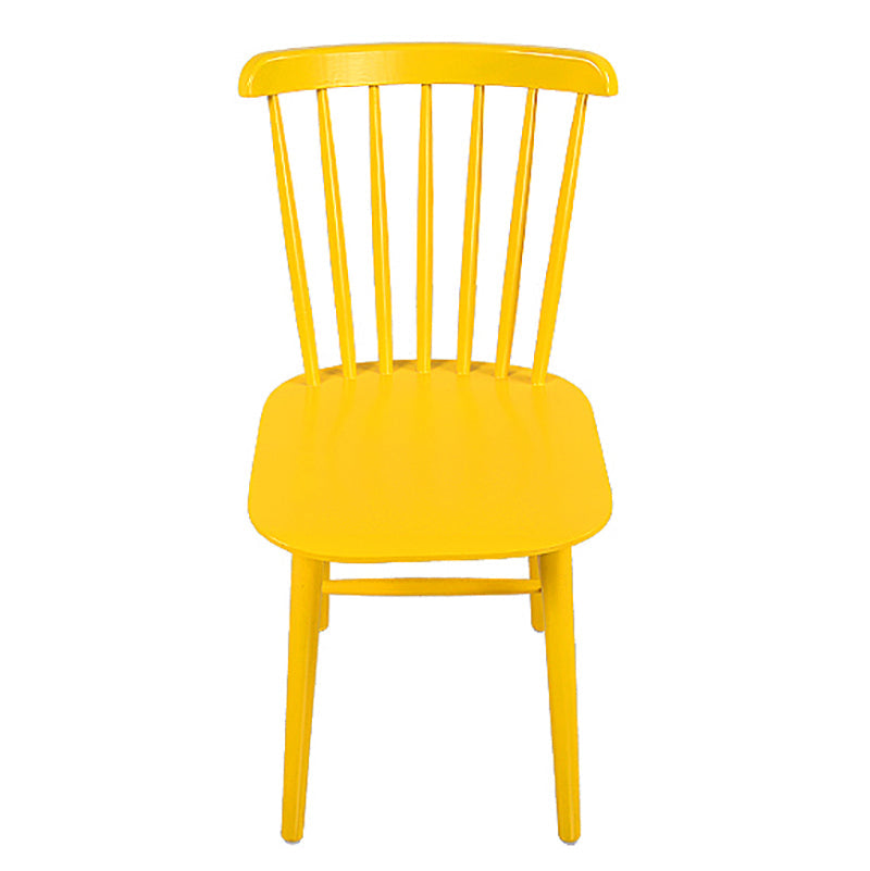 Glam Rubberwood Dining Room Chair Slat Back Side Chair (Set of 2) Clearhalo 'Dining Chairs' 'Dining Tables & Seating' 'dining_chair' 'furn' 'furn_dining_chair' 'Furniture' 'furniture_dining_chair' 'Kitchen & Dining Furniture' 4809555