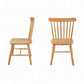 Glam Rubberwood Dining Room Chair Slat Back Side Chair (Set of 2) Clearhalo 'Dining Chairs' 'Dining Tables & Seating' 'dining_chair' 'furn' 'furn_dining_chair' 'Furniture' 'furniture_dining_chair' 'Kitchen & Dining Furniture' 4809558