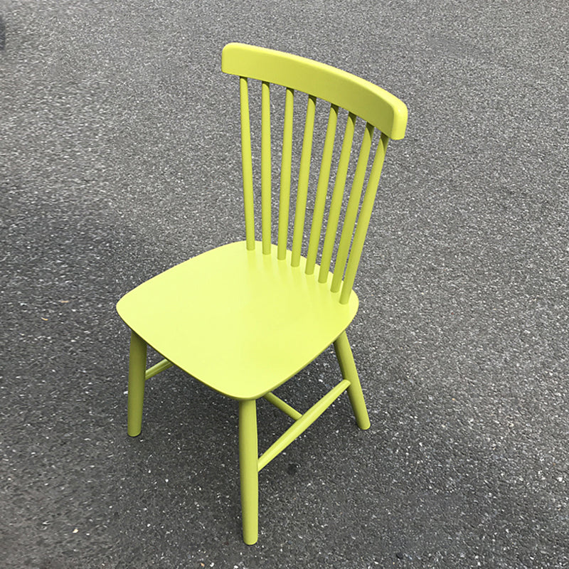 Glam Rubberwood Dining Room Chair Slat Back Side Chair (Set of 2) Clearhalo 'Dining Chairs' 'Dining Tables & Seating' 'dining_chair' 'furn' 'furn_dining_chair' 'Furniture' 'furniture_dining_chair' 'Kitchen & Dining Furniture' 4809560