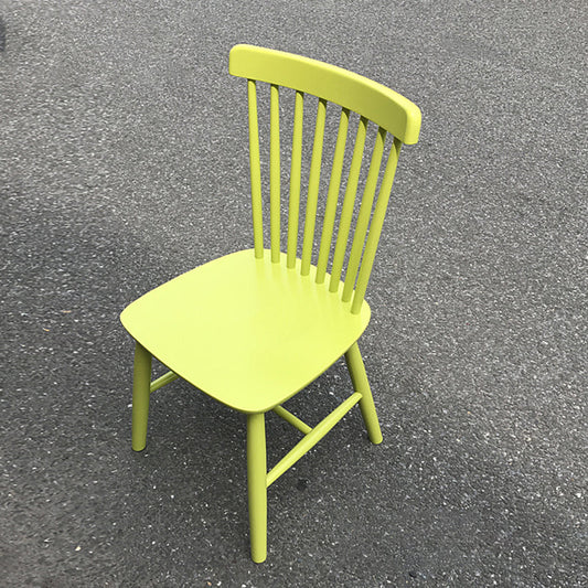 Glam Rubberwood Dining Room Chair Slat Back Side Chair (Set of 2) Clearhalo 'Dining Chairs' 'Dining Tables & Seating' 'dining_chair' 'furn' 'furn_dining_chair' 'Furniture' 'furniture_dining_chair' 'Kitchen & Dining Furniture' 4809560