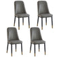 Modern Parsons Dining Chair PU Leather Chairs for Dining Room Grey 4 Piece Set Brass Gold Clearhalo 'Dining Chairs' 'Dining Tables & Seating' 'dining_chair' 'furn' 'furn_dining_chair' 'Furniture' 'furniture_dining_chair' 'Kitchen & Dining Furniture' 4809602