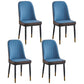 Modern Parsons Dining Chair PU Leather Chairs for Dining Room Blue 4 Piece Set Brass Gold Clearhalo 'Dining Chairs' 'Dining Tables & Seating' 'dining_chair' 'furn' 'furn_dining_chair' 'Furniture' 'furniture_dining_chair' 'Kitchen & Dining Furniture' 4809608