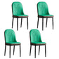 Modern Parsons Dining Chair PU Leather Chairs for Dining Room Green 4 Piece Set Black Clearhalo 'Dining Chairs' 'Dining Tables & Seating' 'dining_chair' 'furn' 'furn_dining_chair' 'Furniture' 'furniture_dining_chair' 'Kitchen & Dining Furniture' 4809609