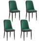 Modern Parsons Dining Chair PU Leather Chairs for Dining Room Green 4 Piece Set Brass Gold Clearhalo 'Dining Chairs' 'Dining Tables & Seating' 'dining_chair' 'furn' 'furn_dining_chair' 'Furniture' 'furniture_dining_chair' 'Kitchen & Dining Furniture' 4809610