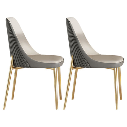 Luxury Sintered Stone Top Dining Set Rectangle 1/2/5/6/7 Pieces Dining Table with Chairs 2 White Chairs Clearhalo 'Dining Room Sets' 'Dining Tables & Seating' 'dining_room_set' 'furn' 'furn_dining_room_set' 'Furniture' 'furniture_dining_room_set' 'Kitchen & Dining Furniture' 4809616