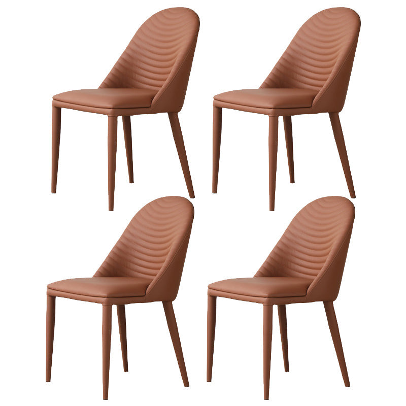 Modern Ashwood Dinette Set 1/3/4/5/7 Pieces Round Dining Table Set with Sintered Stone Top 4 Brown Chairs Clearhalo 'Dining Room Sets' 'Dining Tables & Seating' 'dining_room_set' 'furn' 'furn_dining_room_set' 'Furniture' 'furniture_dining_room_set' 'Kitchen & Dining Furniture' 4809637