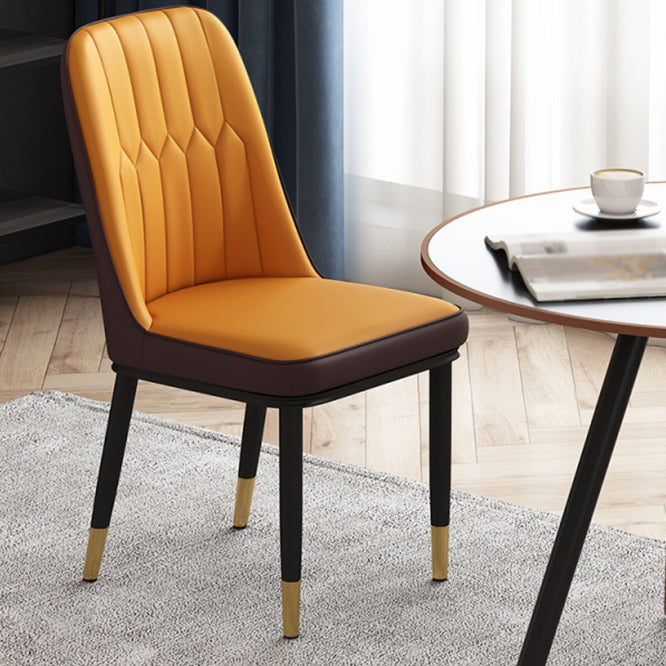 Metal Contemporary Modern Indoor-Outdoor Side Chair Parsons Chair Clearhalo 'Dining Chairs' 'Dining Tables & Seating' 'dining_chair' 'furn' 'furn_dining_chair' 'Furniture' 'furniture_dining_chair' 'Kitchen & Dining Furniture' 4809680