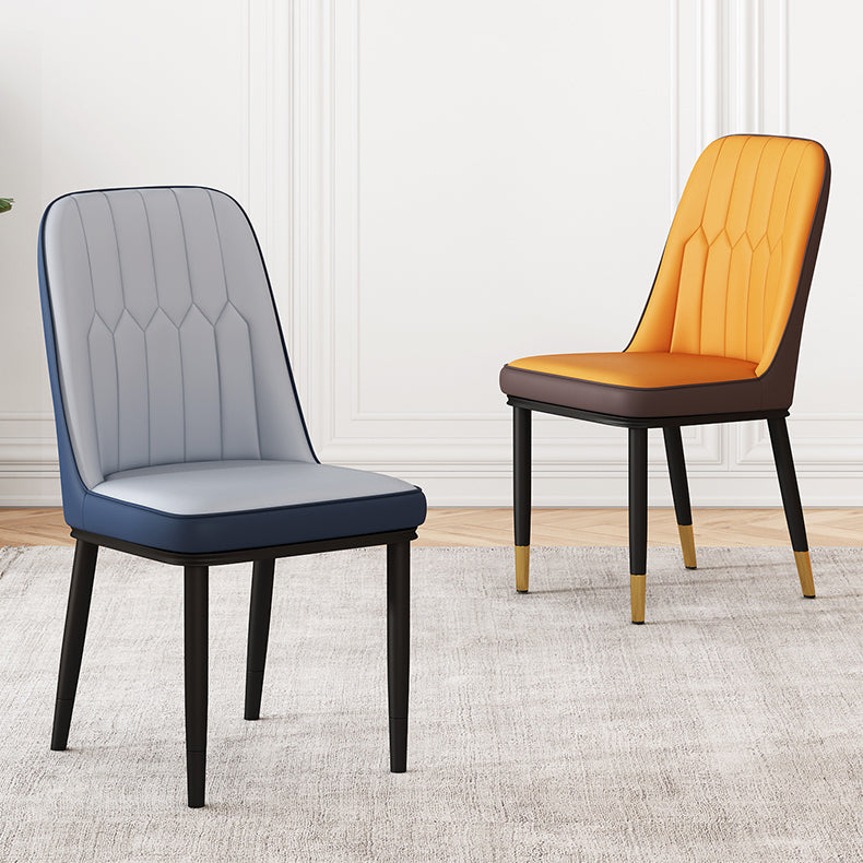 Metal Contemporary Modern Indoor-Outdoor Side Chair Parsons Chair Clearhalo 'Dining Chairs' 'Dining Tables & Seating' 'dining_chair' 'furn' 'furn_dining_chair' 'Furniture' 'furniture_dining_chair' 'Kitchen & Dining Furniture' 4809692