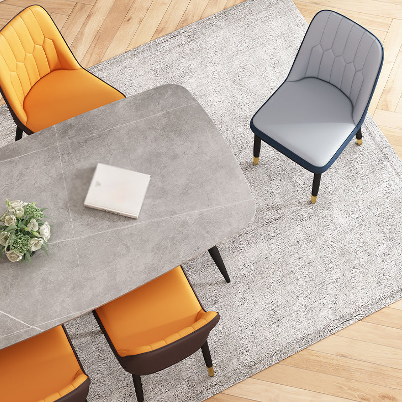 Metal Contemporary Modern Indoor-Outdoor Side Chair Parsons Chair Clearhalo 'Dining Chairs' 'Dining Tables & Seating' 'dining_chair' 'furn' 'furn_dining_chair' 'Furniture' 'furniture_dining_chair' 'Kitchen & Dining Furniture' 4809695