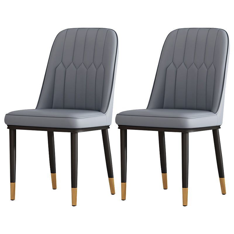 Metal Contemporary Modern Indoor-Outdoor Side Chair Parsons Chair Dark Gray 2 Piece Set Brass Gold Clearhalo 'Dining Chairs' 'Dining Tables & Seating' 'dining_chair' 'furn' 'furn_dining_chair' 'Furniture' 'furniture_dining_chair' 'Kitchen & Dining Furniture' 4809702