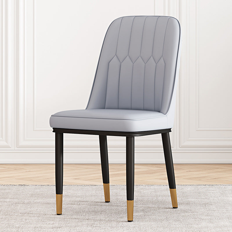 Metal Contemporary Modern Indoor-Outdoor Side Chair Parsons Chair Light Gray 1 Piece Brass Gold Clearhalo 'Dining Chairs' 'Dining Tables & Seating' 'dining_chair' 'furn' 'furn_dining_chair' 'Furniture' 'furniture_dining_chair' 'Kitchen & Dining Furniture' 4809704