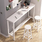 Rectangle Bar Table Contemporary Bar Table with Trestle Base White Without Chairs Clearhalo 'Bar Furniture' 'Bar Tables' 'bar_tables' 'furn' 'furn_bar_tables' 'Furniture' 'furniture_bar_tables' 'Kitchen & Dining Furniture' 4816614