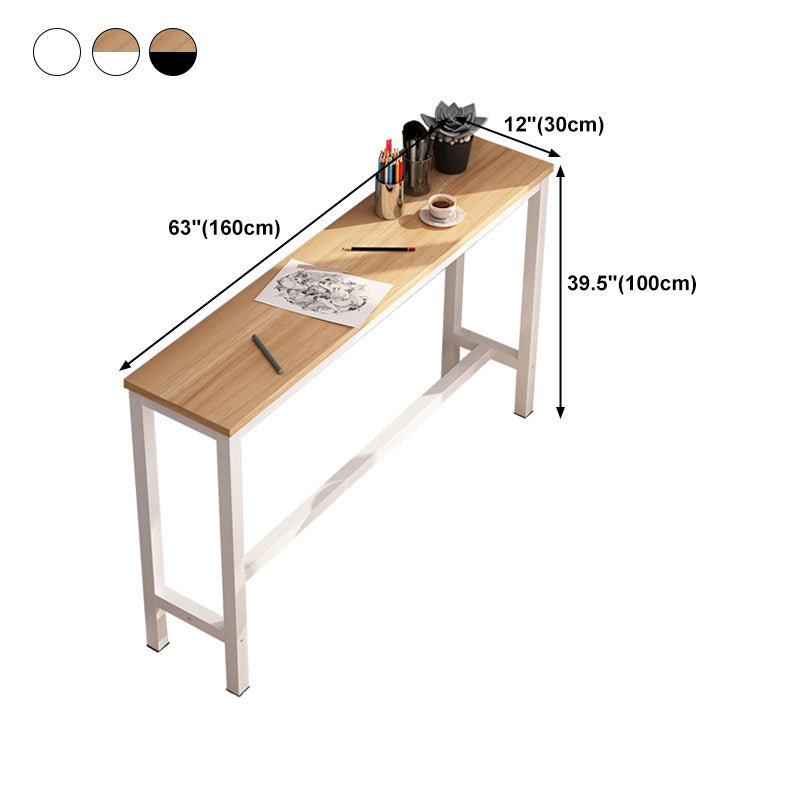 Rectangle Bar Table Contemporary Bar Table with Trestle Base Clearhalo 'Bar Furniture' 'Bar Tables' 'bar_tables' 'furn' 'furn_bar_tables' 'Furniture' 'furniture_bar_tables' 'Kitchen & Dining Furniture' 4816628