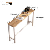 Rectangle Bar Table Contemporary Bar Table with Trestle Base Clearhalo 'Bar Furniture' 'Bar Tables' 'bar_tables' 'furn' 'furn_bar_tables' 'Furniture' 'furniture_bar_tables' 'Kitchen & Dining Furniture' 4816631