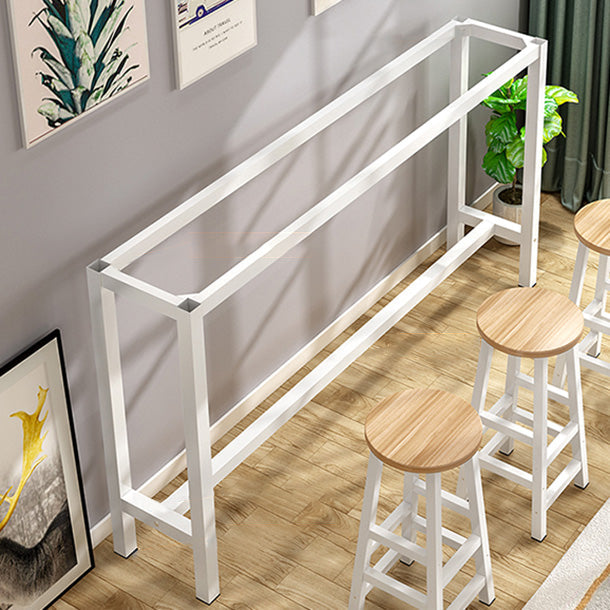 Rectangle Bar Dining Table Modern Bar Table with Trestle Base Clearhalo 'Bar Furniture' 'Bar Tables' 'bar_tables' 'Furniture' 'furniture_bar_tables' 'Kitchen & Dining Furniture' 4816638