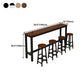 Rectangle Bar Dining Table Modern Bar Table with Trestle Base Clearhalo 'Bar Furniture' 'Bar Tables' 'bar_tables' 'Furniture' 'furniture_bar_tables' 'Kitchen & Dining Furniture' 4816640
