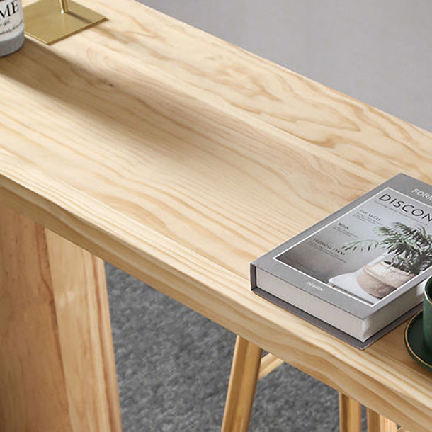 Rectangle Bar Table Wood Contemporary Bar Table with Sled Base Clearhalo 'Bar Furniture' 'Bar Tables' 'bar_tables' 'Furniture' 'furniture_bar_tables' 'Kitchen & Dining Furniture' 4816662