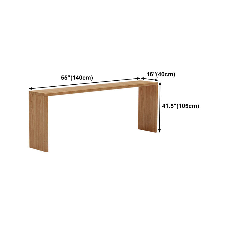 Rectangle Bar Table Wood Contemporary Bar Table with Sled Base Clearhalo 'Bar Furniture' 'Bar Tables' 'bar_tables' 'Furniture' 'furniture_bar_tables' 'Kitchen & Dining Furniture' 4816675