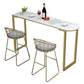 Contemporary Style Sintered Stone Table Dining Bar Counter Table for Kitchen Gold Without Chairs Clearhalo 'Bar Furniture' 'Bar Tables' 'bar_tables' 'furn' 'furn_bar_tables' 'Furniture' 'furniture_bar_tables' 'Kitchen & Dining Furniture' 4816719