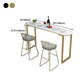 Contemporary Style Sintered Stone Table Dining Bar Counter Table for Kitchen Clearhalo 'Bar Furniture' 'Bar Tables' 'bar_tables' 'furn' 'furn_bar_tables' 'Furniture' 'furniture_bar_tables' 'Kitchen & Dining Furniture' 4816724