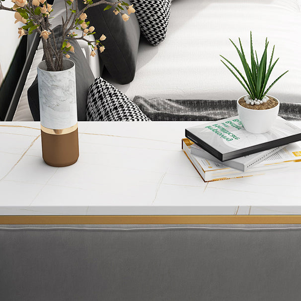 Stone Bar Dining Table Modern Bar Dining Table with Trestle Base Clearhalo 'Bar Furniture' 'Bar Tables' 'bar_tables' 'furn' 'furn_bar_tables' 'Furniture' 'furniture_bar_tables' 'Kitchen & Dining Furniture' 4816732