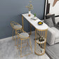 Stone Bar Dining Table Modern Bar Dining Table with Trestle Base Clearhalo 'Bar Furniture' 'Bar Tables' 'bar_tables' 'furn' 'furn_bar_tables' 'Furniture' 'furniture_bar_tables' 'Kitchen & Dining Furniture' 4816735