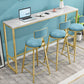 Stone Top Bar Table Traditional Luxury Rectangle Bar Table with Trestle Base Clearhalo 'Bar Furniture' 'Bar Tables' 'bar_tables' 'furn' 'furn_bar_tables' 'Furniture' 'furniture_bar_tables' 'Kitchen & Dining Furniture' 4816768