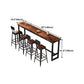 Rectangle Wood Bar Table Contemporary Bar Dining Table with Trestle Base Clearhalo 'Bar Furniture' 'Bar Tables' 'bar_tables' 'furn' 'furn_bar_tables' 'Furniture' 'furniture_bar_tables' 'Kitchen & Dining Furniture' 4816814