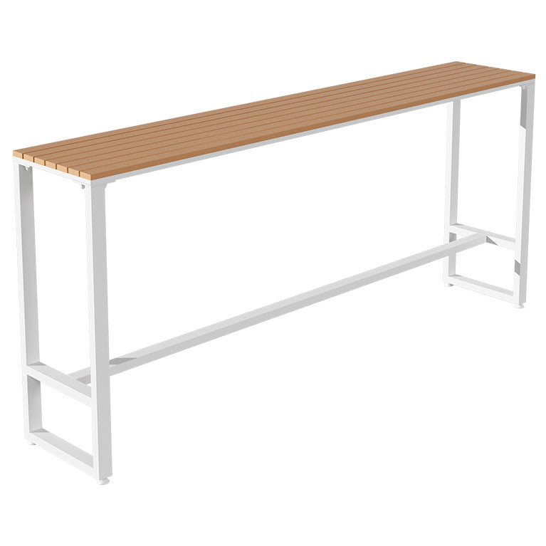 Modern Rectangle Table Dining Bar Counter Table for Kitchen with Metal Legs Without Chairs Clearhalo 'Bar Furniture' 'Bar Tables' 'bar_tables' 'furn' 'furn_bar_tables' 'Furniture' 'furniture_bar_tables' 'Kitchen & Dining Furniture' 4816872
