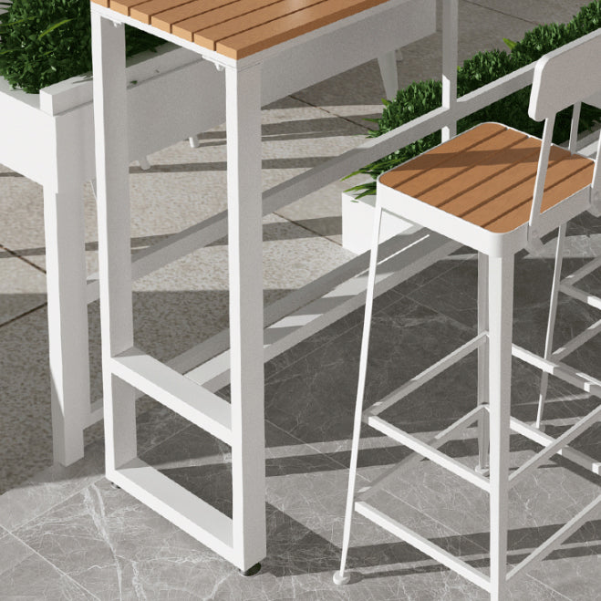 Modern Rectangle Table Dining Bar Counter Table for Kitchen with Metal Legs Clearhalo 'Bar Furniture' 'Bar Tables' 'bar_tables' 'furn' 'furn_bar_tables' 'Furniture' 'furniture_bar_tables' 'Kitchen & Dining Furniture' 4816873