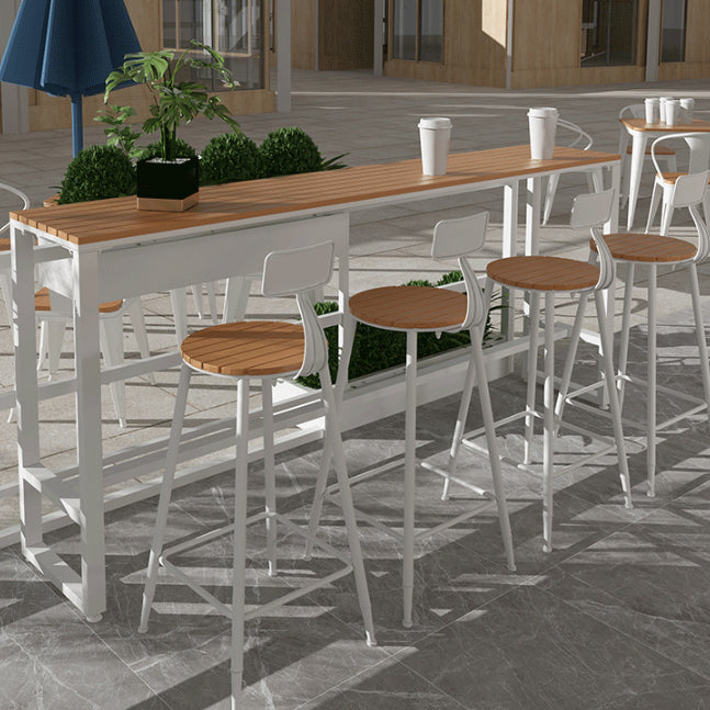 Modern Rectangle Table Dining Bar Counter Table for Kitchen with Metal Legs Clearhalo 'Bar Furniture' 'Bar Tables' 'bar_tables' 'furn' 'furn_bar_tables' 'Furniture' 'furniture_bar_tables' 'Kitchen & Dining Furniture' 4816876