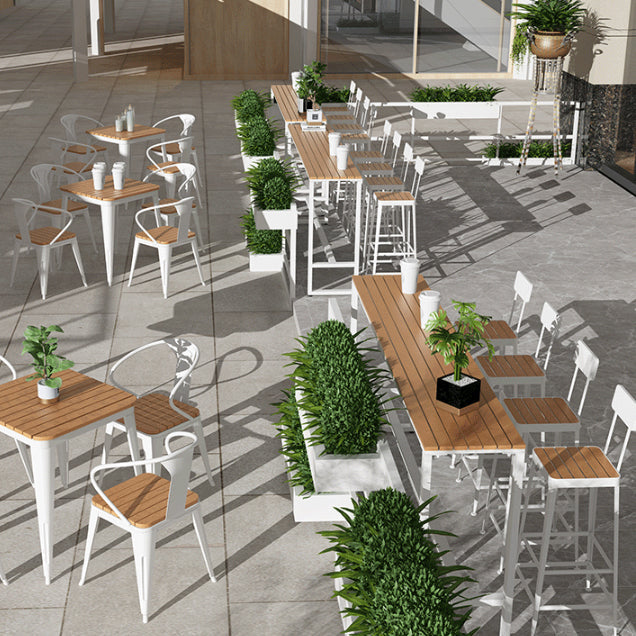 Modern Rectangle Table Dining Bar Counter Table for Kitchen with Metal Legs Clearhalo 'Bar Furniture' 'Bar Tables' 'bar_tables' 'furn' 'furn_bar_tables' 'Furniture' 'furniture_bar_tables' 'Kitchen & Dining Furniture' 4816877