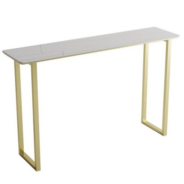Modern Rectangle Sintered Stone Table Dining Bar Counter Table for Kitchen Gold Without Chairs Clearhalo 'Bar Furniture' 'Bar Tables' 'bar_tables' 'furn' 'furn_bar_tables' 'Furniture' 'furniture_bar_tables' 'Kitchen & Dining Furniture' 4816897