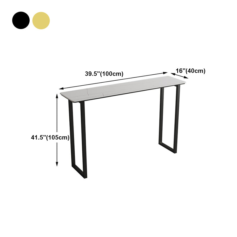 Modern Rectangle Sintered Stone Table Dining Bar Counter Table for Kitchen Clearhalo 'Bar Furniture' 'Bar Tables' 'bar_tables' 'furn' 'furn_bar_tables' 'Furniture' 'furniture_bar_tables' 'Kitchen & Dining Furniture' 4816900