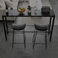 Industrial Rectangle Sintered Stone Table Dining Bar Counter Table for Kitchen 70.9"L x 15.7"W x 41.3"H Black Without Chairs Clearhalo 'Bar Furniture' 'Bar Tables' 'bar_tables' 'furn' 'furn_bar_tables' 'Furniture' 'furniture_bar_tables' 'Kitchen & Dining Furniture' 4816908