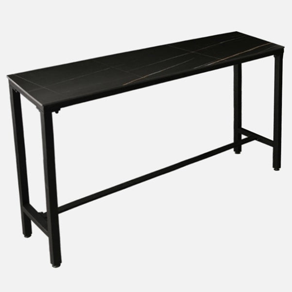 Industrial Rectangle Sintered Stone Table Dining Bar Counter Table for Kitchen Clearhalo 'Bar Furniture' 'Bar Tables' 'bar_tables' 'furn' 'furn_bar_tables' 'Furniture' 'furniture_bar_tables' 'Kitchen & Dining Furniture' 4816911