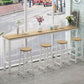 Modern Rectangle Wooden Table Dining Bar Counter Table for Home 78.7"L x 15.7"W x 39.4"H Clearhalo 'Bar Furniture' 'Bar Tables' 'bar_tables' 'Furniture' 'furniture_bar_tables' 'Kitchen & Dining Furniture' 4816920