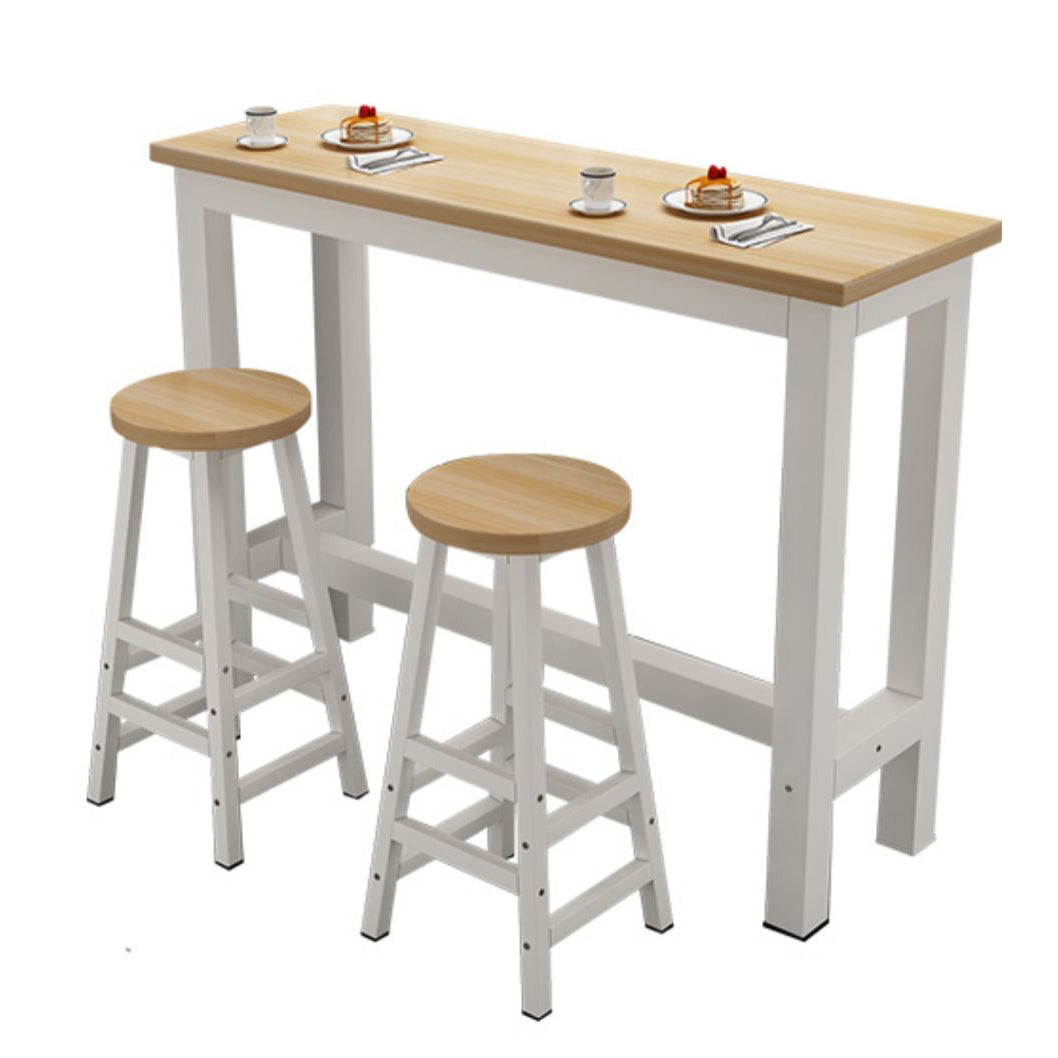 Modern Rectangle Wooden Table Dining Bar Counter Table for Home Clearhalo 'Bar Furniture' 'Bar Tables' 'bar_tables' 'Furniture' 'furniture_bar_tables' 'Kitchen & Dining Furniture' 4816928