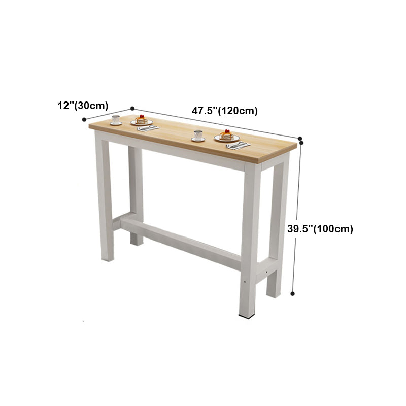Modern Rectangle Wooden Table Dining Bar Counter Table for Home Clearhalo 'Bar Furniture' 'Bar Tables' 'bar_tables' 'Furniture' 'furniture_bar_tables' 'Kitchen & Dining Furniture' 4816932